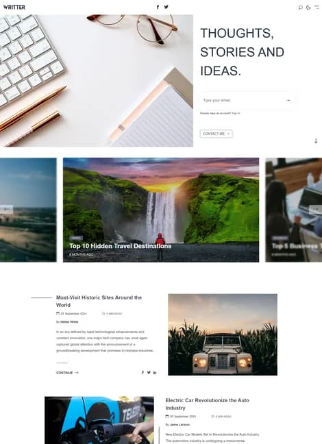 writter-portfolio-template