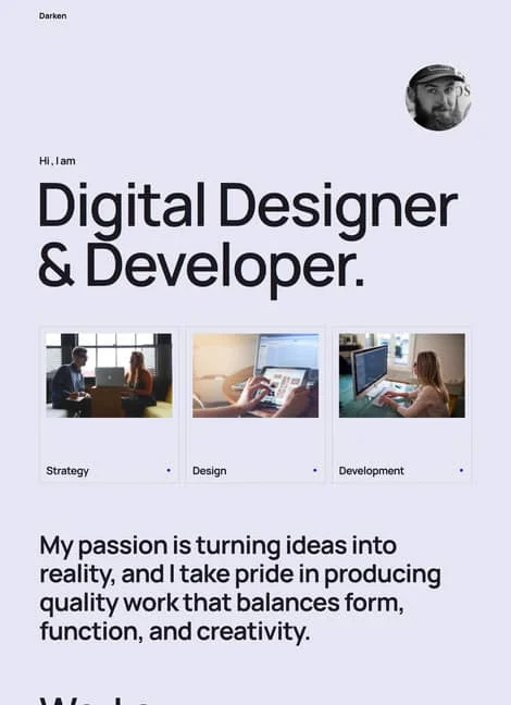 darken-portfolio-template