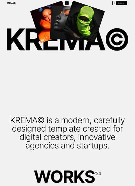 krema-portfolio-template