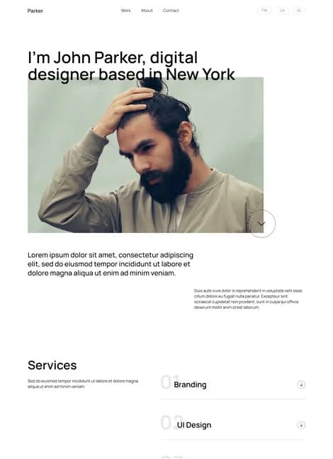 parker-portfolio-template