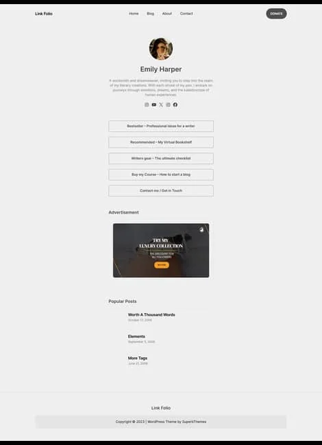 link-folio-portfolio-template