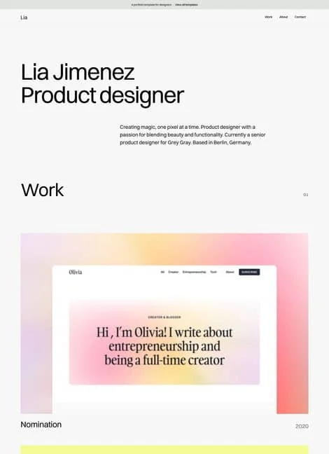 format-portfolio-template