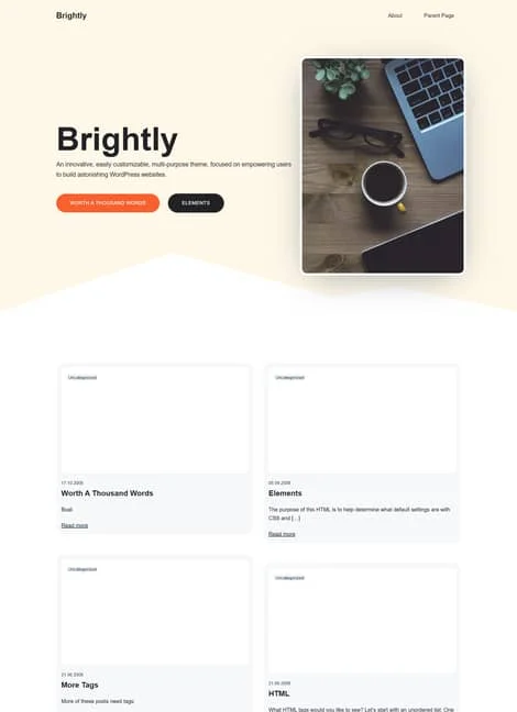 brightly-portfolio-template