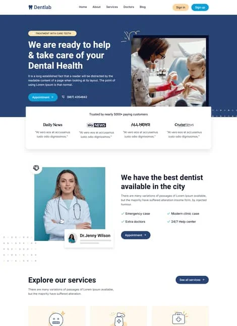 dentist-portfolio-template