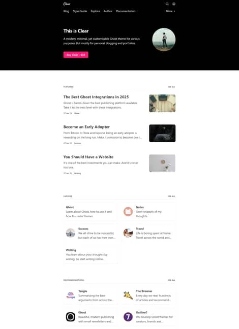 clear-portfolio-template