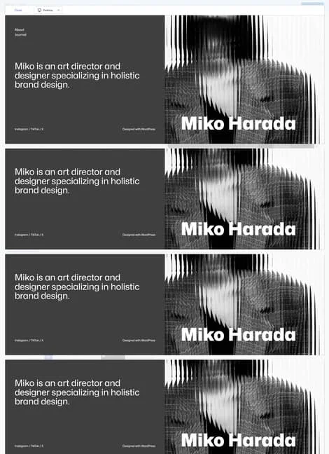 miko-portfolio-template