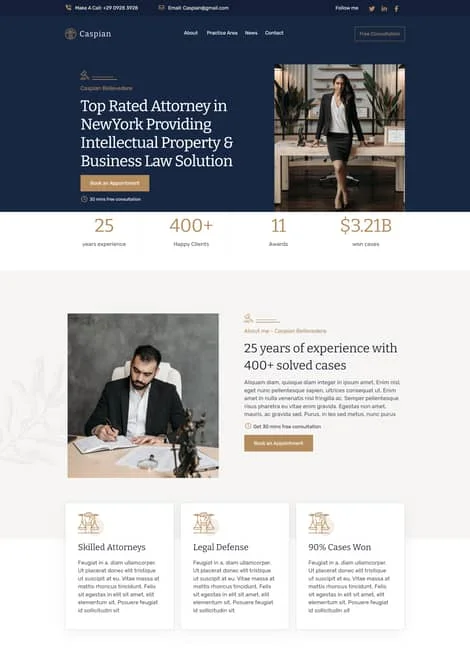 caspian-portfolio-template