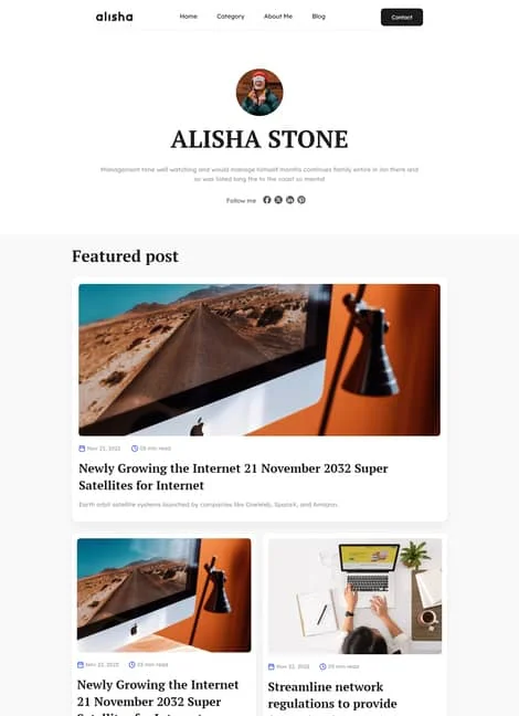 alisha-portfolio-template
