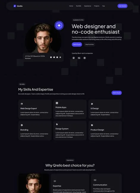 qrello-portfolio-template