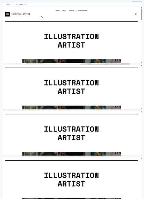 thriving-artist-portfolio-template