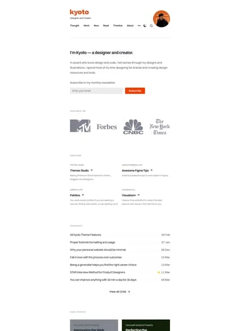 kyoto-portfolio-template