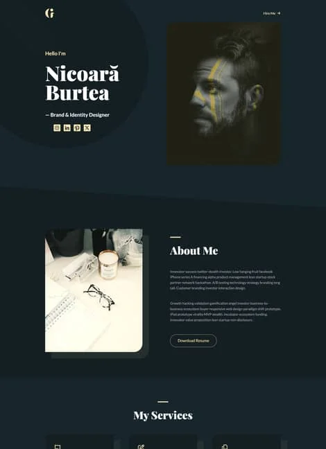 g-personal-portfolio-template