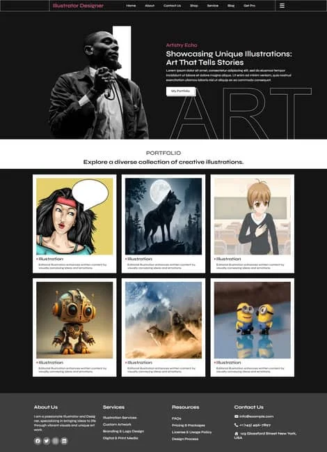 illustrator-designer-portfolio-template