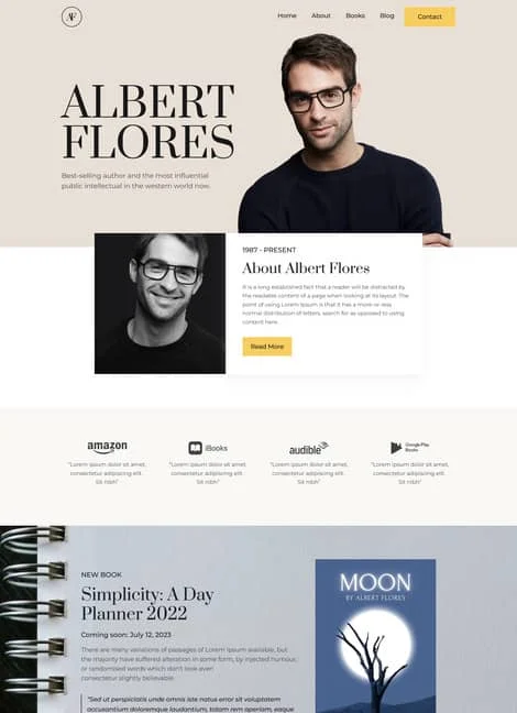 af-writer-portfolio-template