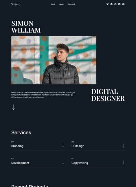 simon-portfolio-template